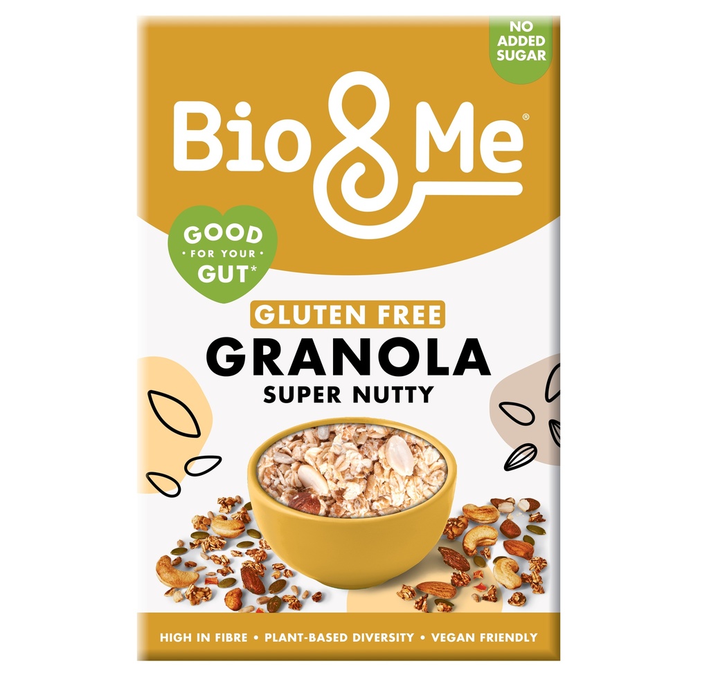 Bio and Me Vegan Granola - Gluten Free Super Nutty X 5 X 350g