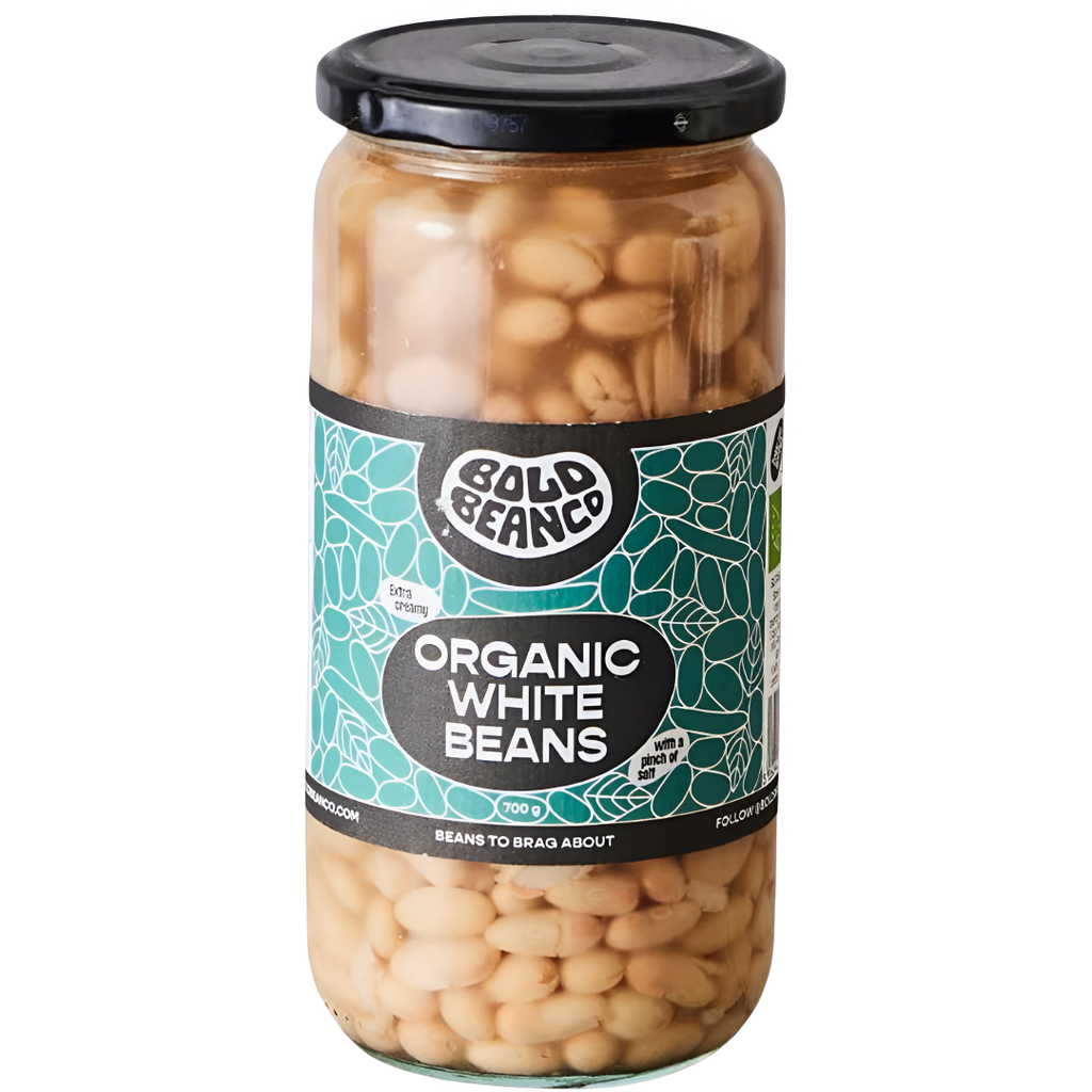 [20% OFF] Bold Bean Co Organic Beans - SMALL White Beans X 6 X 570g