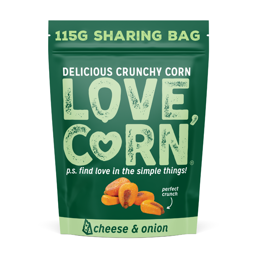 Love Corn Snack - Sharing Cheese & Onion X 6 X 115g