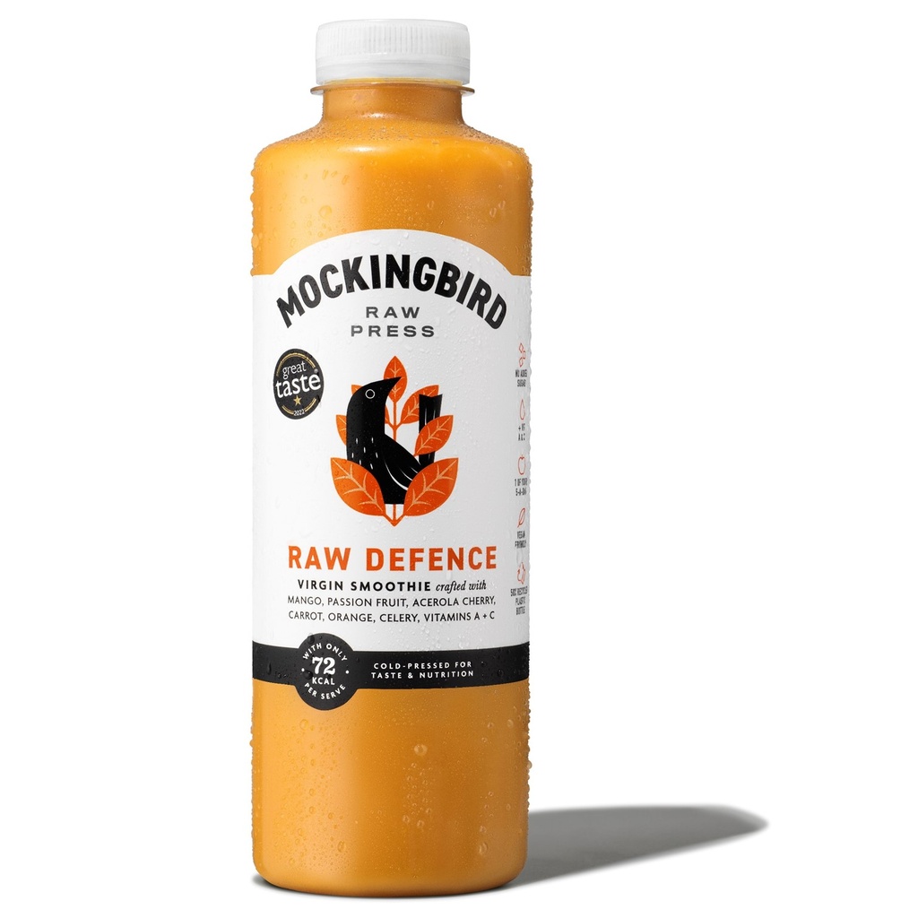 [20% OFF] Mockingbird Raw Press Smoothie - LARGE Raw Defence 750ml