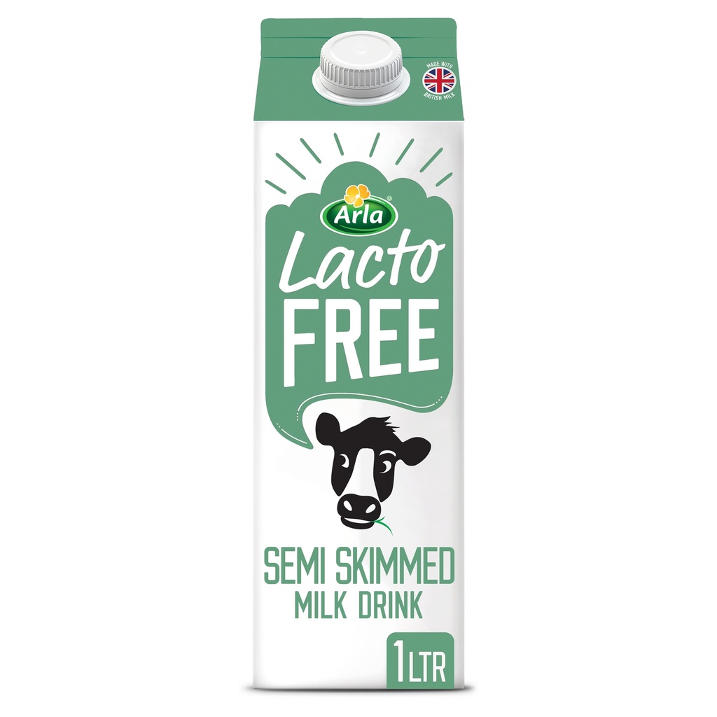 ARLA Lactose Free Milk CHILLED - Semi Skimmed X 6 X 1L