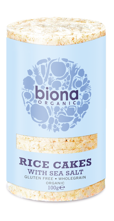 Biona Organic Rice Cakes - Sea Salt 100g