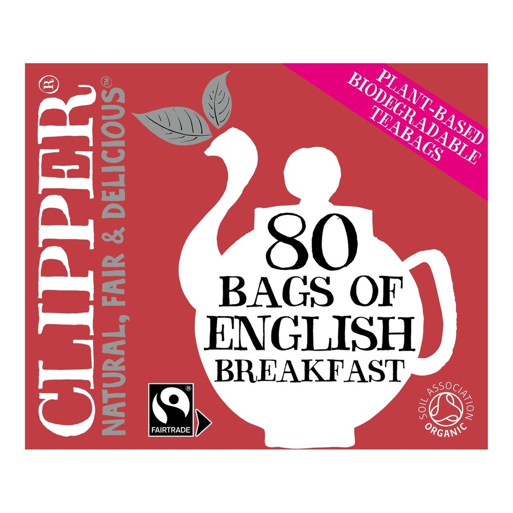 [30% OFF] Clipper Organic Tea - English Breakfast X 4 X 80pc