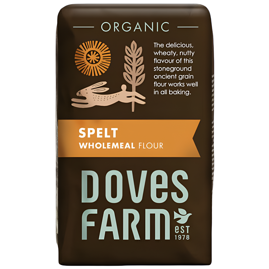 Doves Farm Flour - Organic Wholemeal Spelt X 5 X 1kg