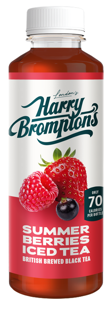 [20% OFF] Harry Bromptons Iced Tea - BOTTLE Summer Berries X 12 X 500ml