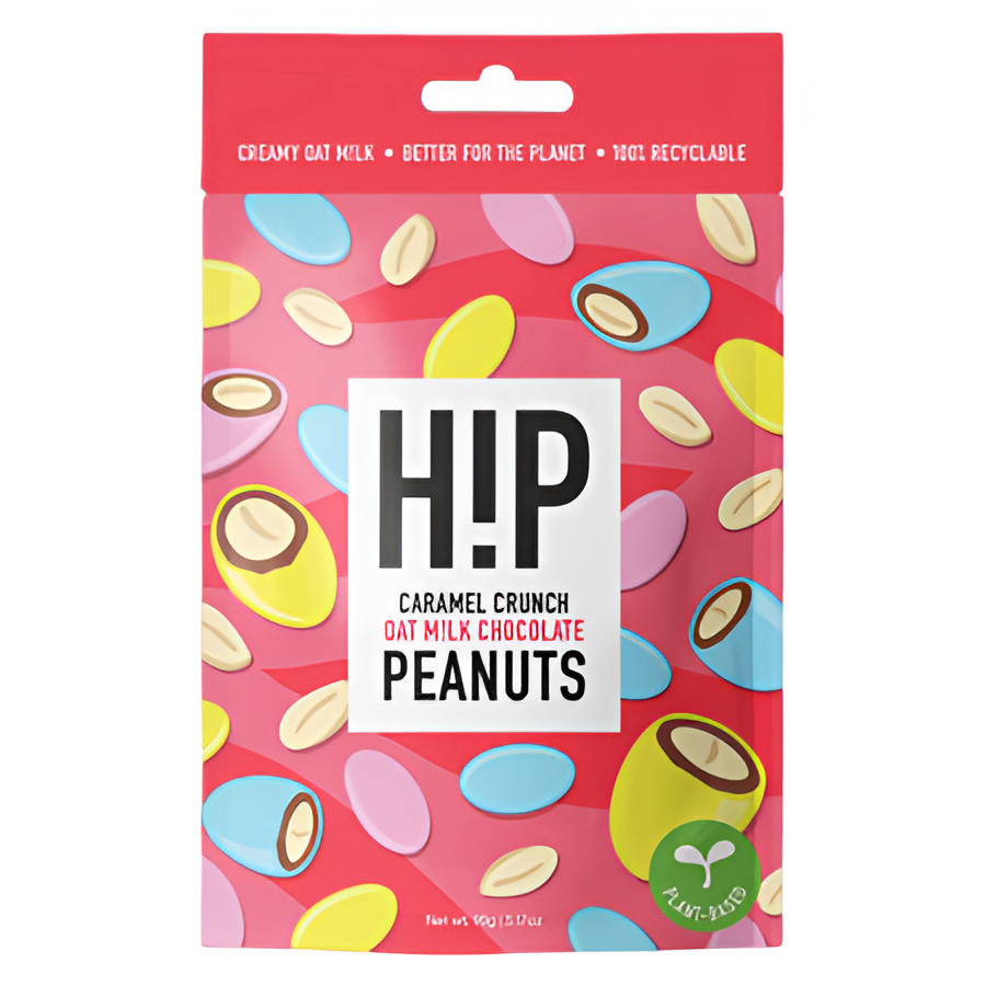 HiP Oat Milk Chocolate - Crunchy Caramel Peanuts X 8 X 90g
