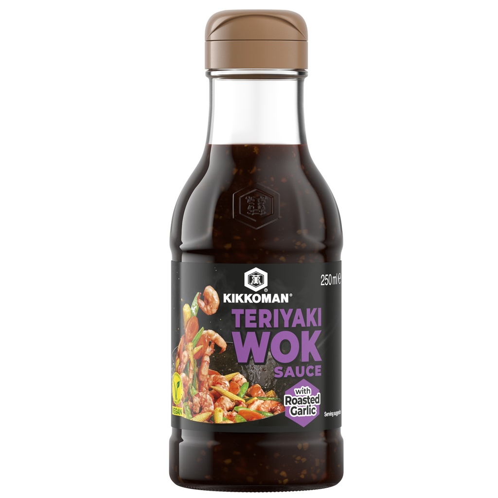 Kikkoman Japanese Sauces - Teriyaki Sauce Roasted Garlic X 6 X 250ml