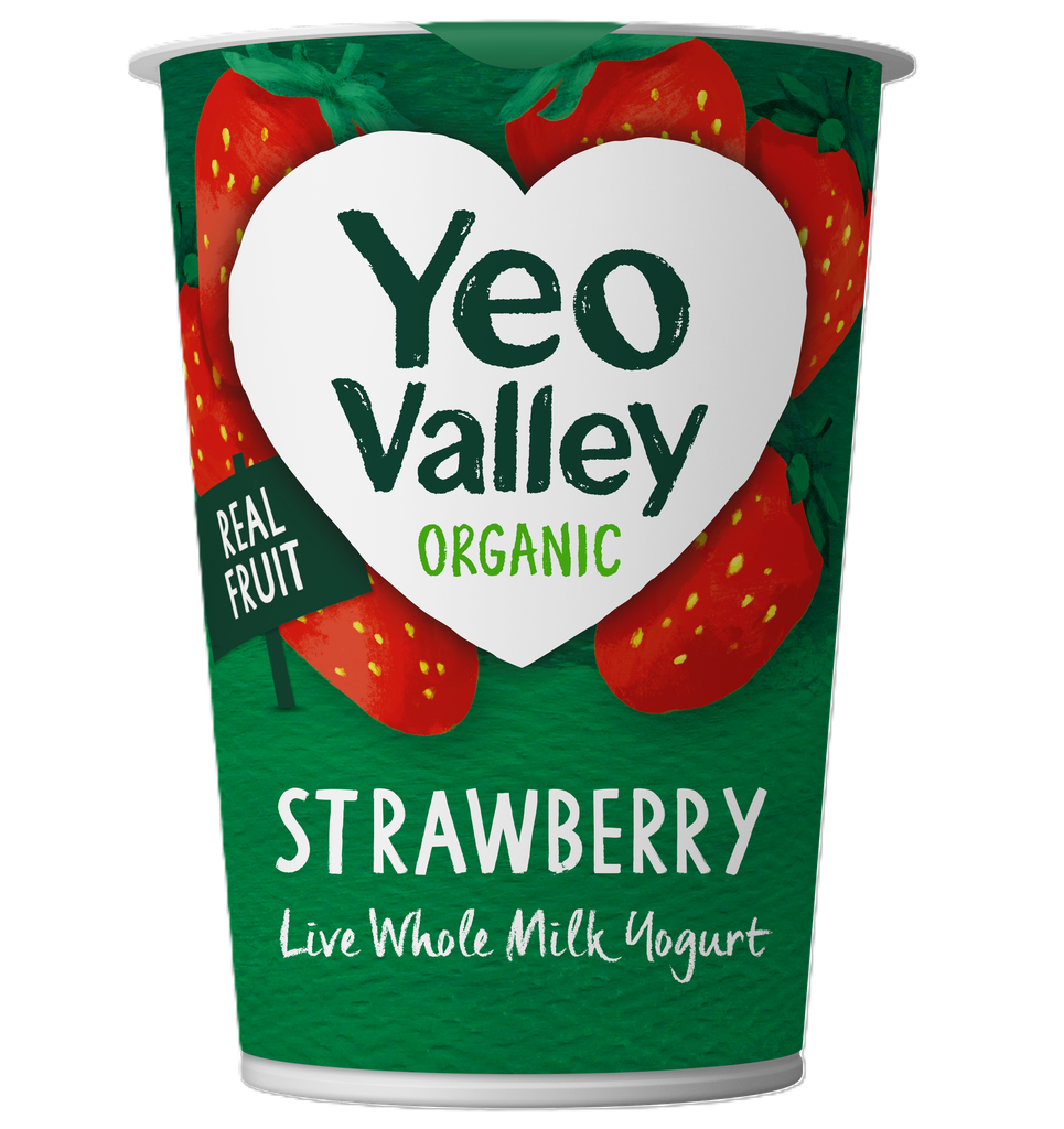 Yeo Valley Organic Fruit Yoghurt - Strawberry 450g