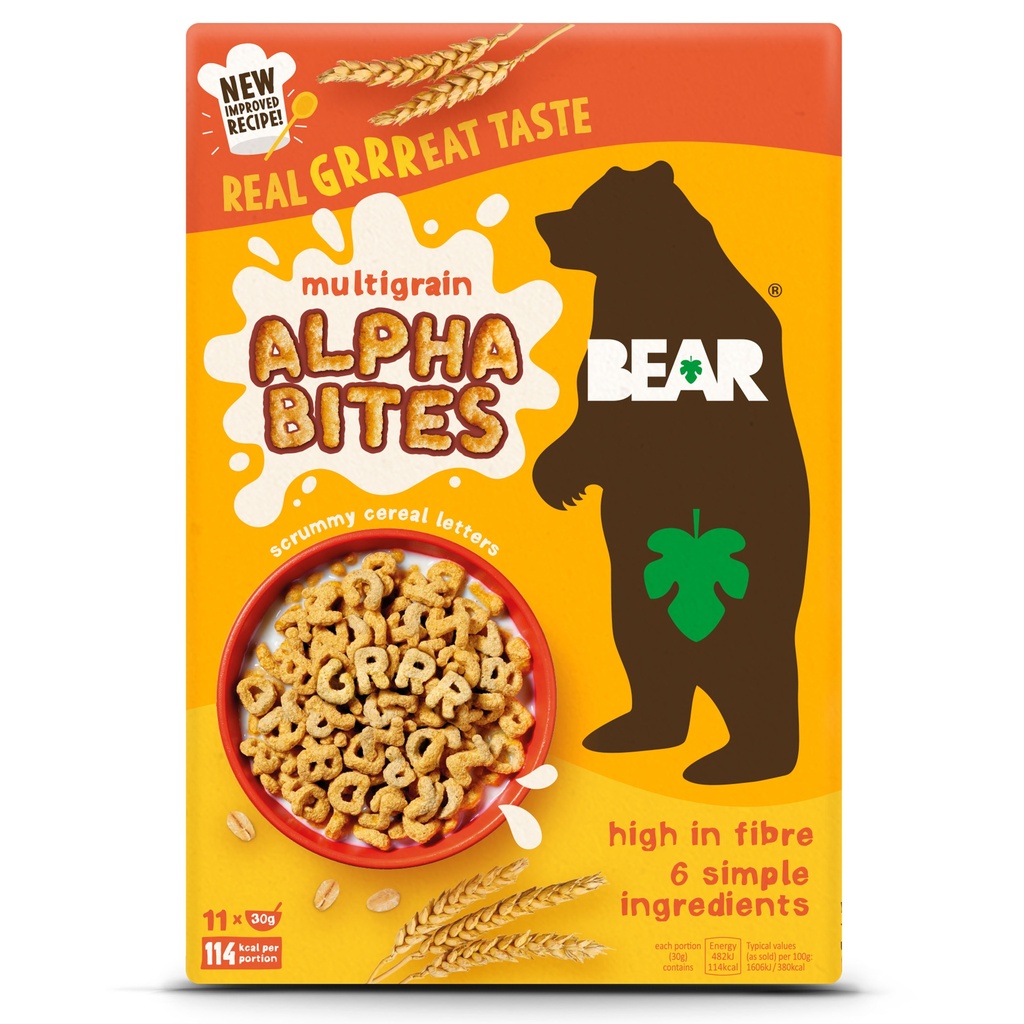 Bear Alphabites Cereals - Multigrain X 4 X 350g