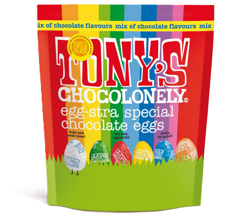 [15% OFF] Tonys Chocolonely Easter Range - Eggs Mix Pouch X 8 X 230g