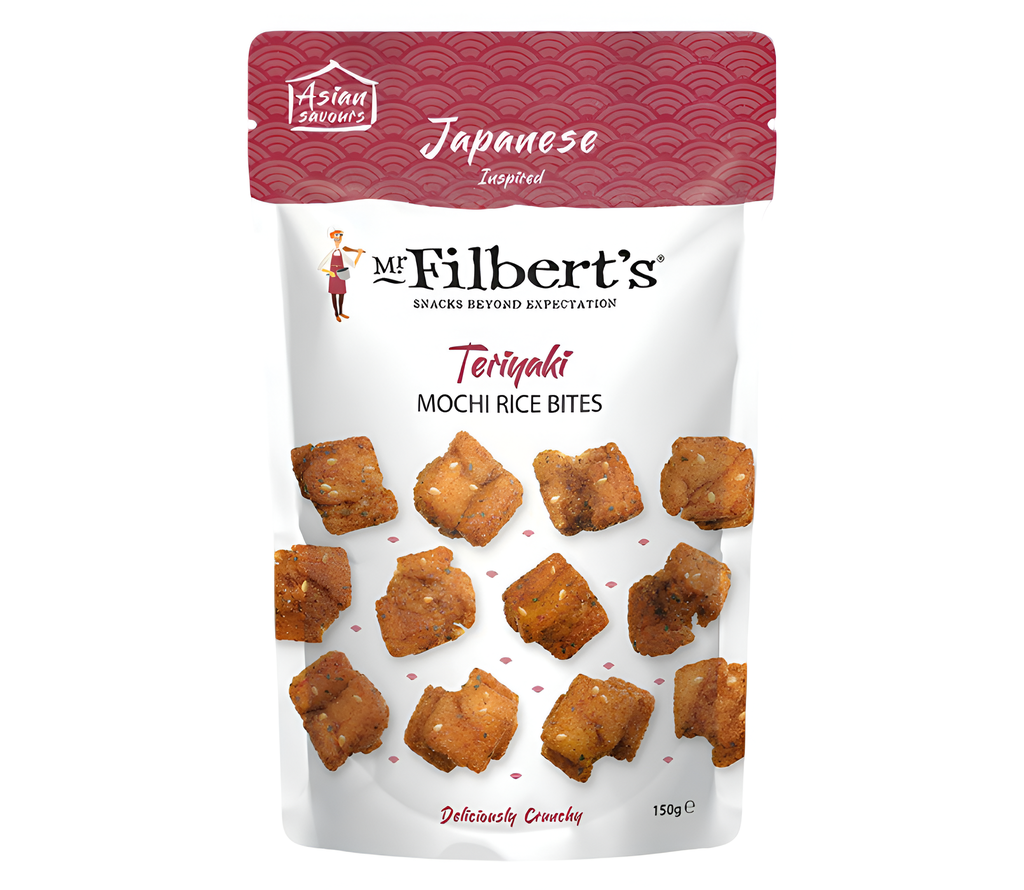 Mr Filberts Rice Bites - Mochi Japanese Teriyaki X 6 X 150g