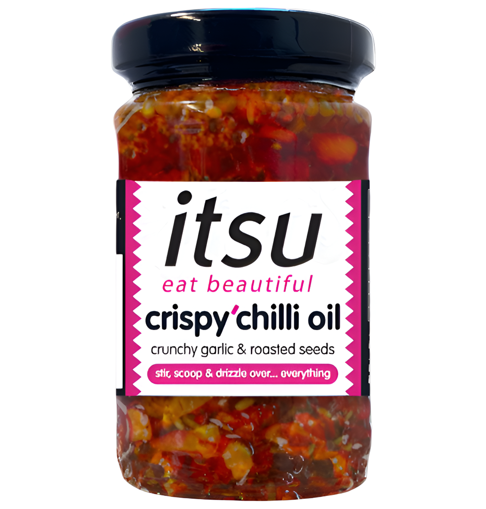 [20% OFF] Itsu Chilli Oil - Crispy with Garlic and Roasted seeds X 12 X 100g