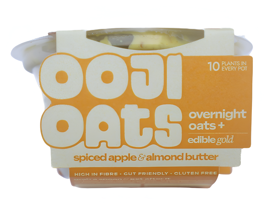 [15% OFF] Ooji Overnight Oats - Spiced apple & Almond butter 160g