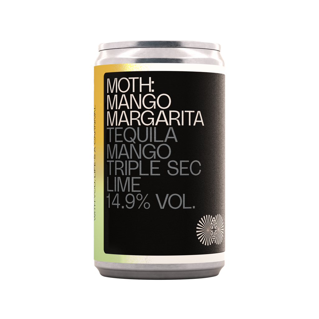 [10% OFF] Moth Cocktails - CAN Mango Margarita 14.90% ABV X 12 X 125ml