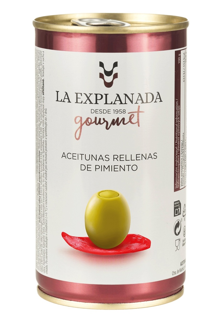 La Explanada Stuffed Olives - Pepper X 15 X 370g