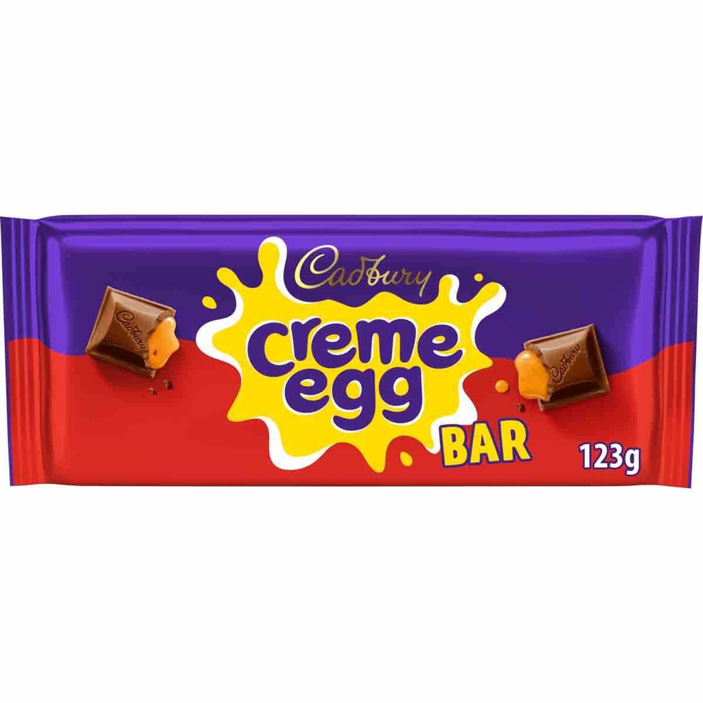 Cadbury Chocolate Easter Range - Milk Egg Creme Bar 123g