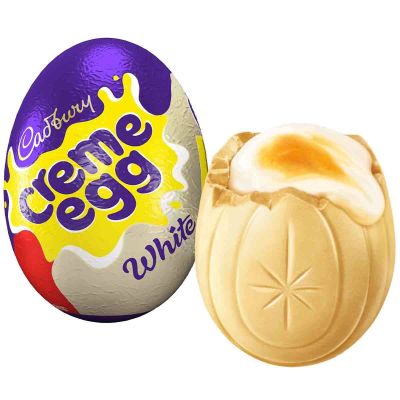 Cadbury Chocolate Easter Range - Milk Egg White Creme 40g