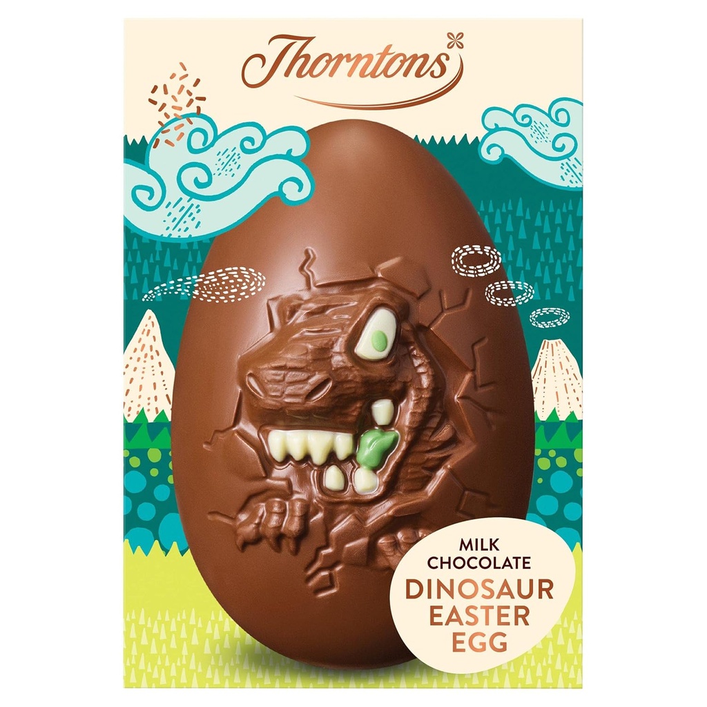 Thorntons Chocolate Easter Range - Milk Egg Dinosaur 151g