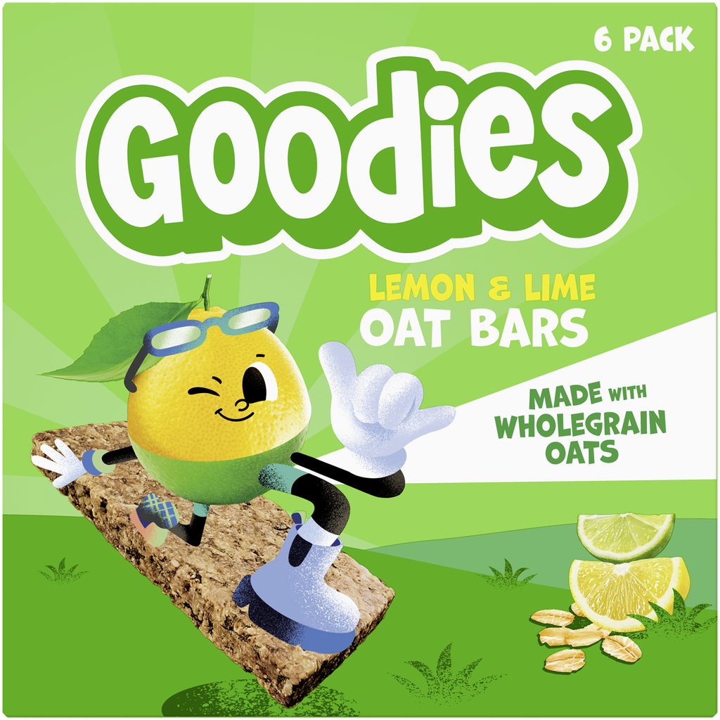Goodies Kids Oat Bars - Lemon and Lime X 6 X (6x23g)