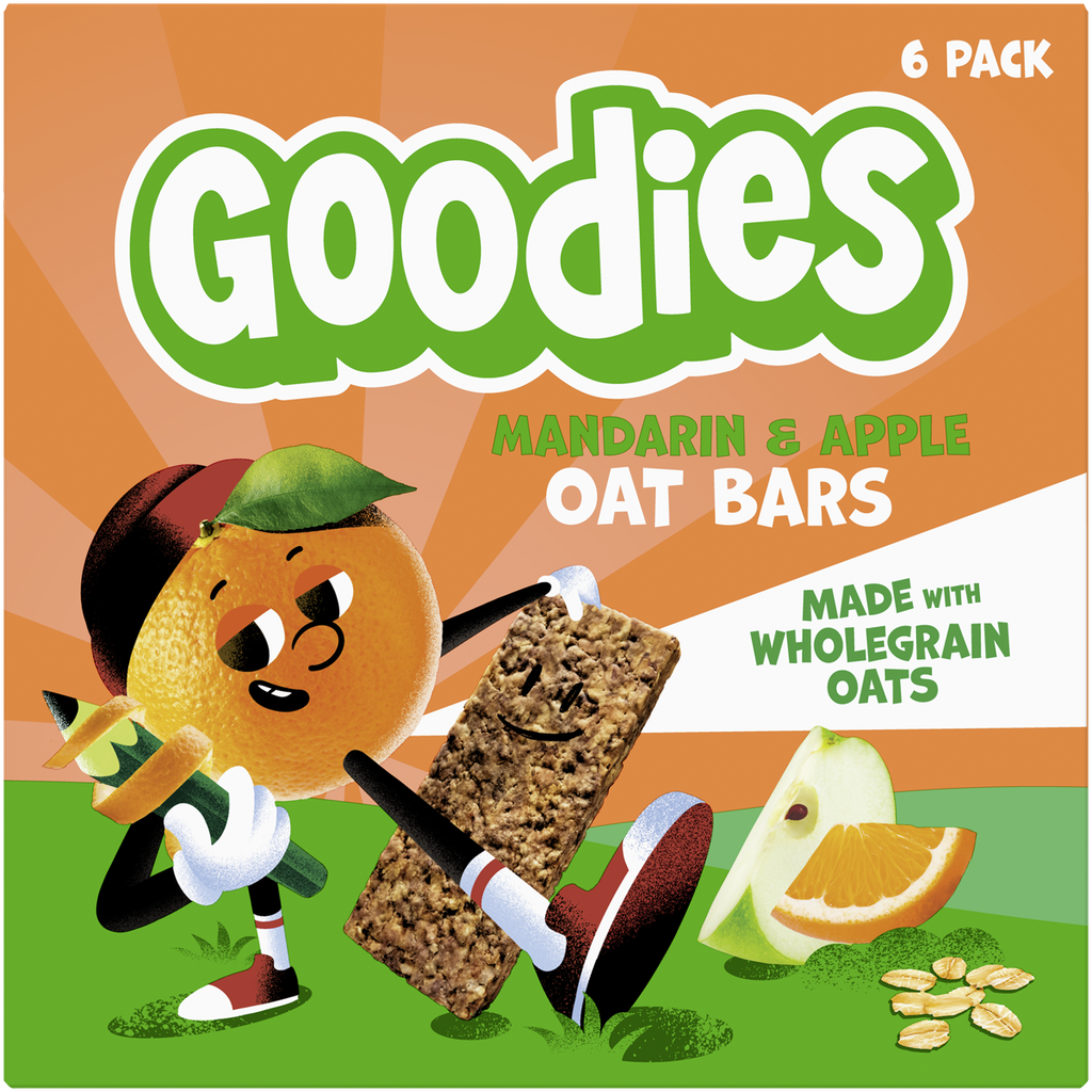 Goodies Kids Oat Bars - Mandarin and Apple X 6 X (6x23g)
