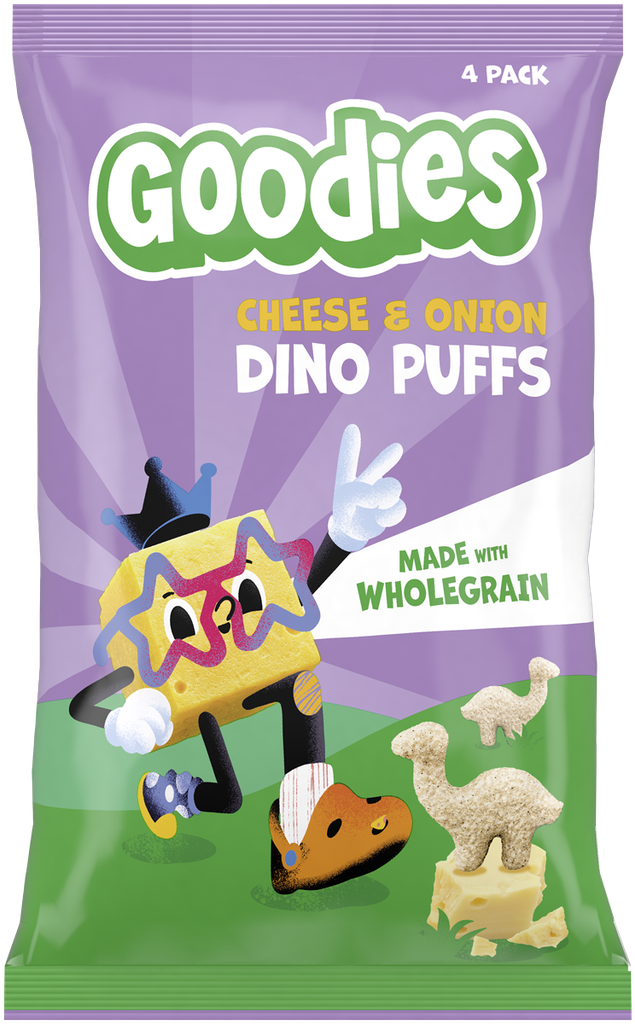 Goodies Kids Puffs - Cheese and Onion X 3 X (4x12g)