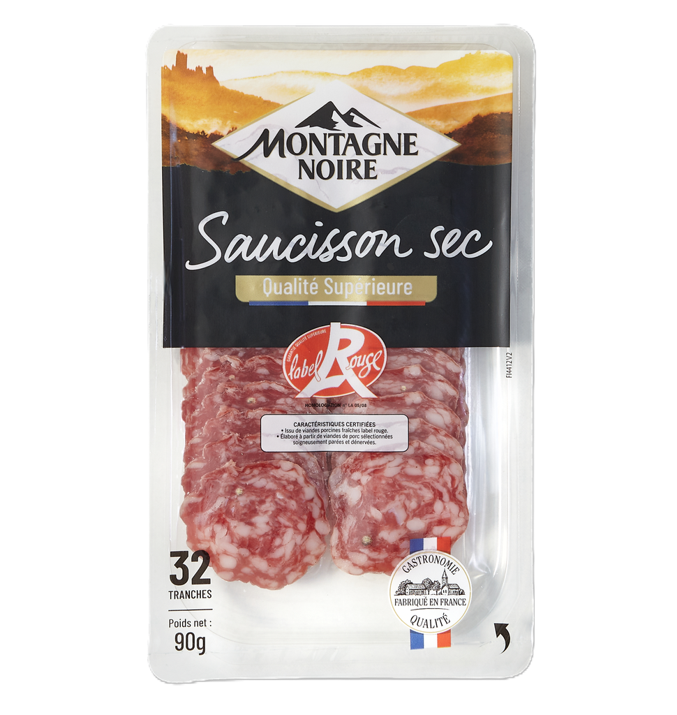 Montagne Noire Pork Sausages - Superior Slices Label Rouge 90g