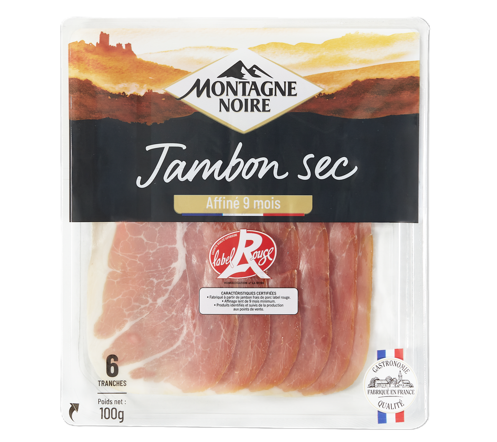 Montagne Noire French Charcuterie - Ham Label Rouge 100g