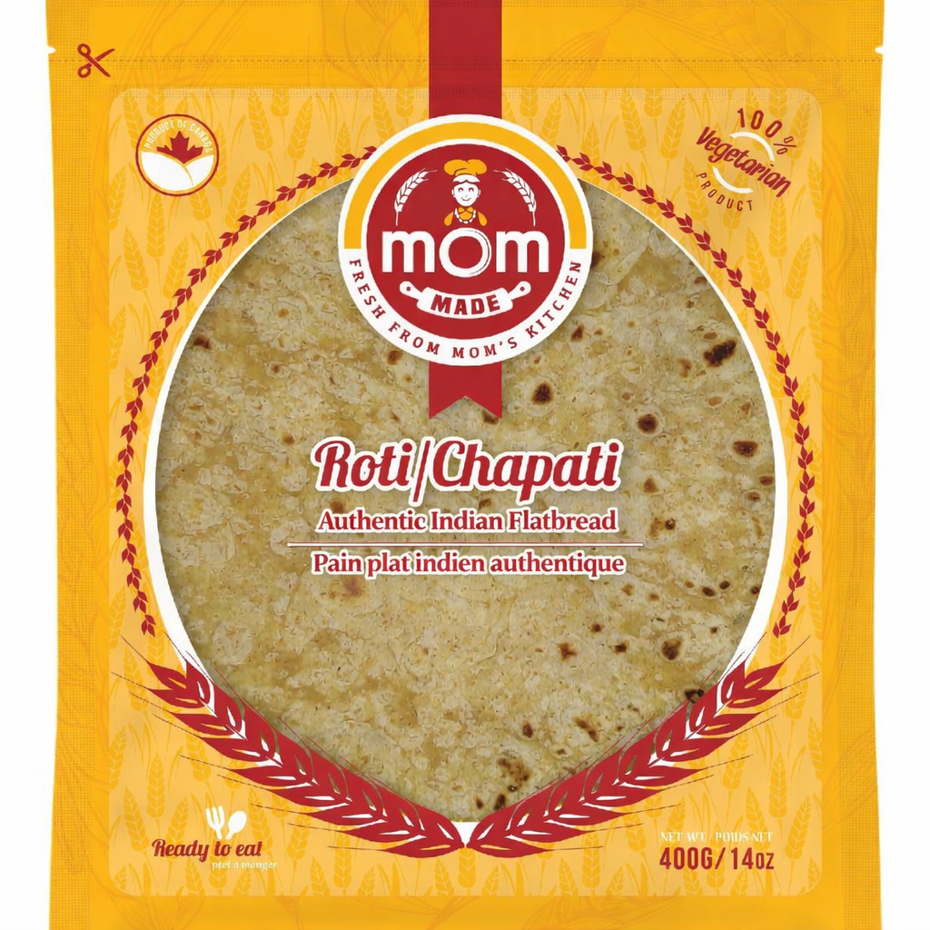 Mom Made Flatbread - Plain Chapati 8pc 400g