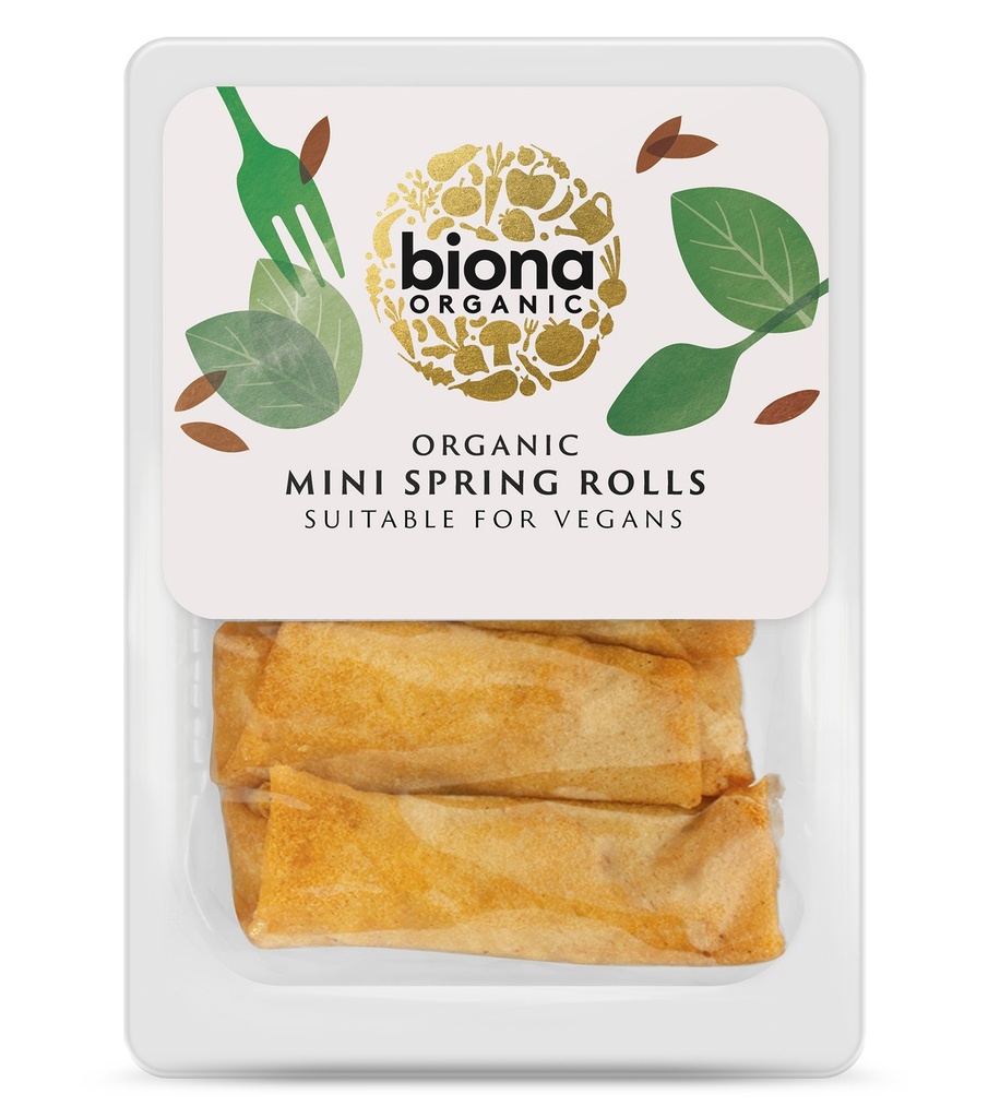 Biona Organic Vegan Snacks - Mini Spring Rolls 200g
