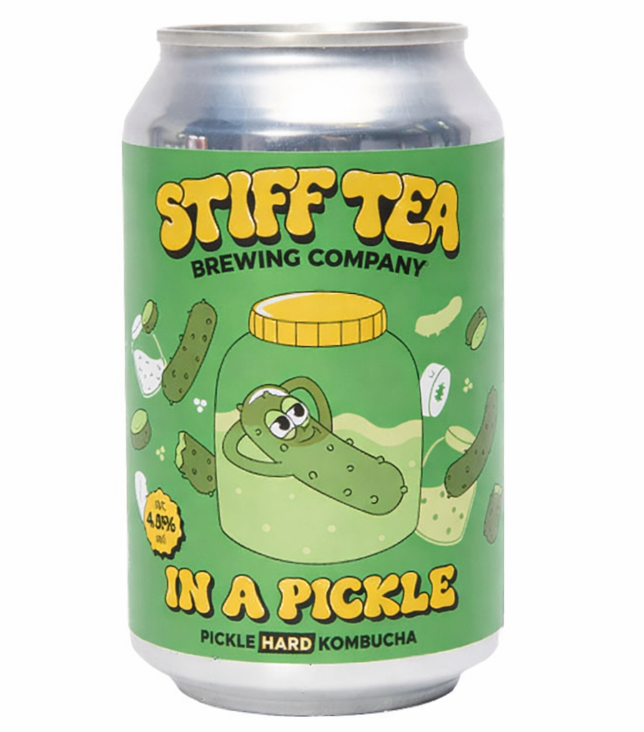Stiff Tea Brewing Company Hard Kombucha - CAN In A Pickle 3.4% ABV X 12 X 330ml