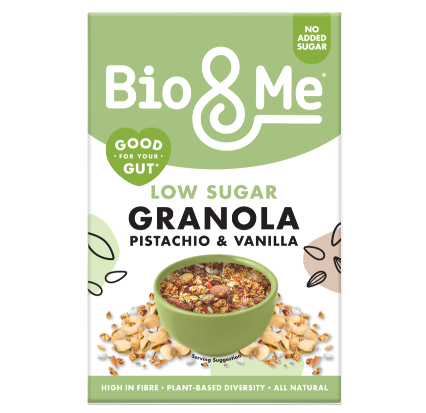 [15% OFF] Bio and Me Vegan Granola - Low Sugar Pistachio and Vanilla X 5 X 360g
