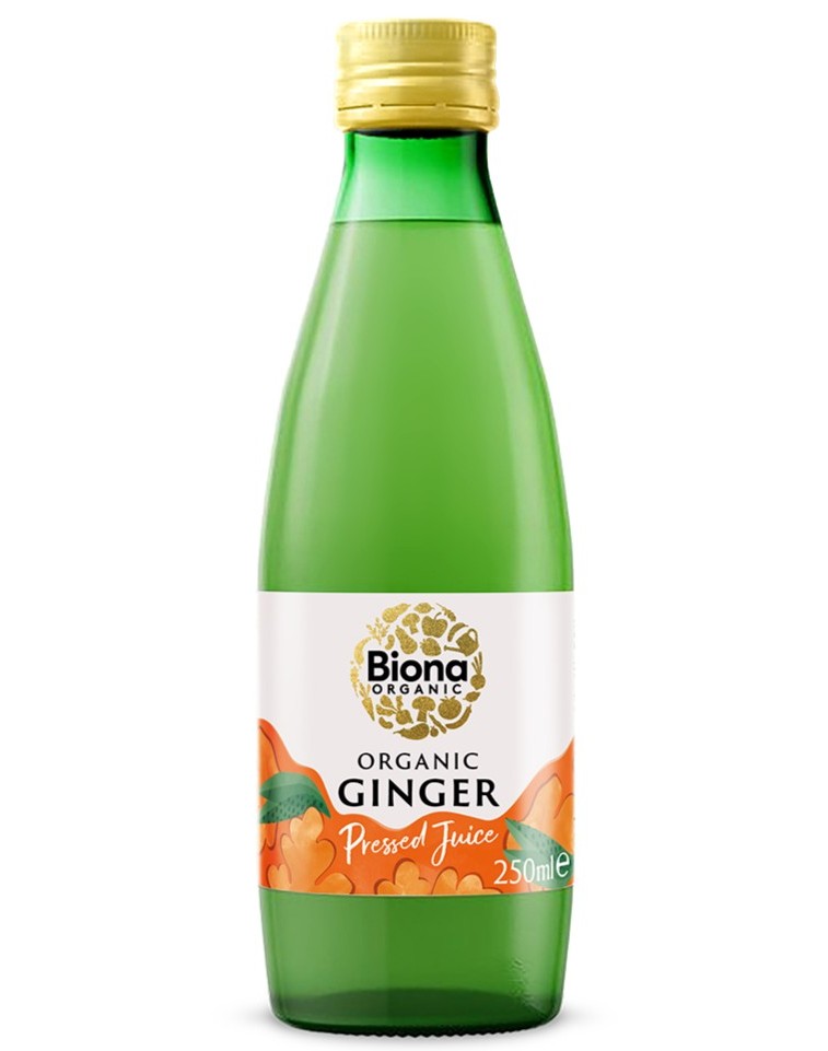Biona Organic Pressed Juice - Ginger X 6 X 250ml