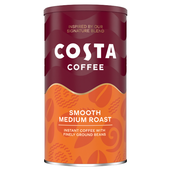 Costa Instant Coffee - Smooth Medium Roast X 6 X 100g