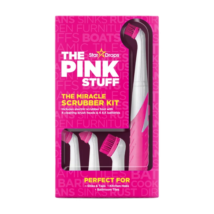 Pink Stuff All purpose Cleaning Kit - Miracle Sqeezy Scrubber 4pcs