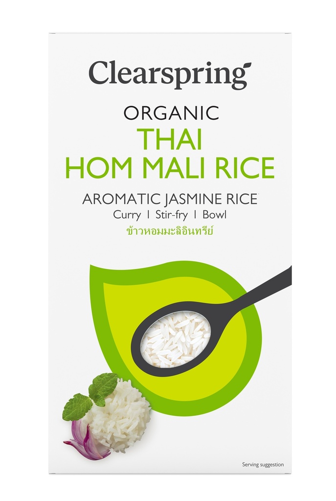 Clearspring Organic Rice - Jasmin Thai Hom Mali GPF0103.500A X 6 X 500g