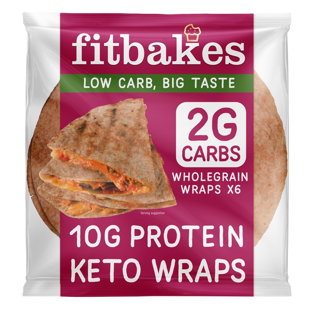 Fitbakes Keto Wraps - Wholegrain 160g