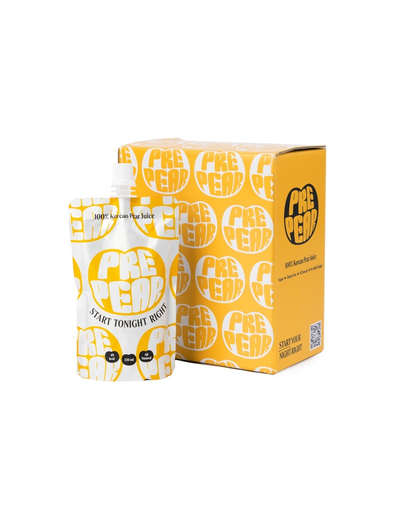 PrePear Pre Alcohol Drink - MPK Pouch Korean Pear (6x120ml)