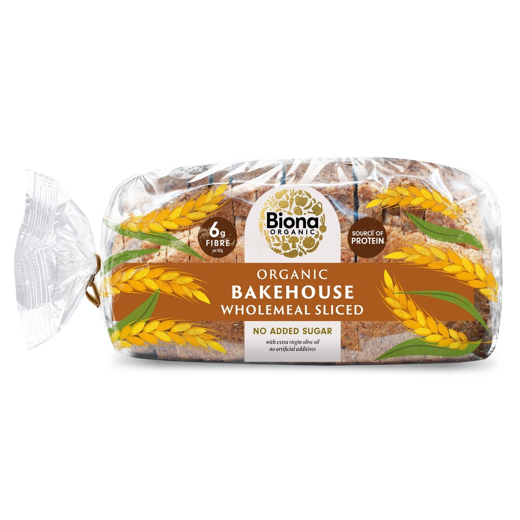 Biona Organic Bakehouse Bread - Whole Meal Sliced 400g