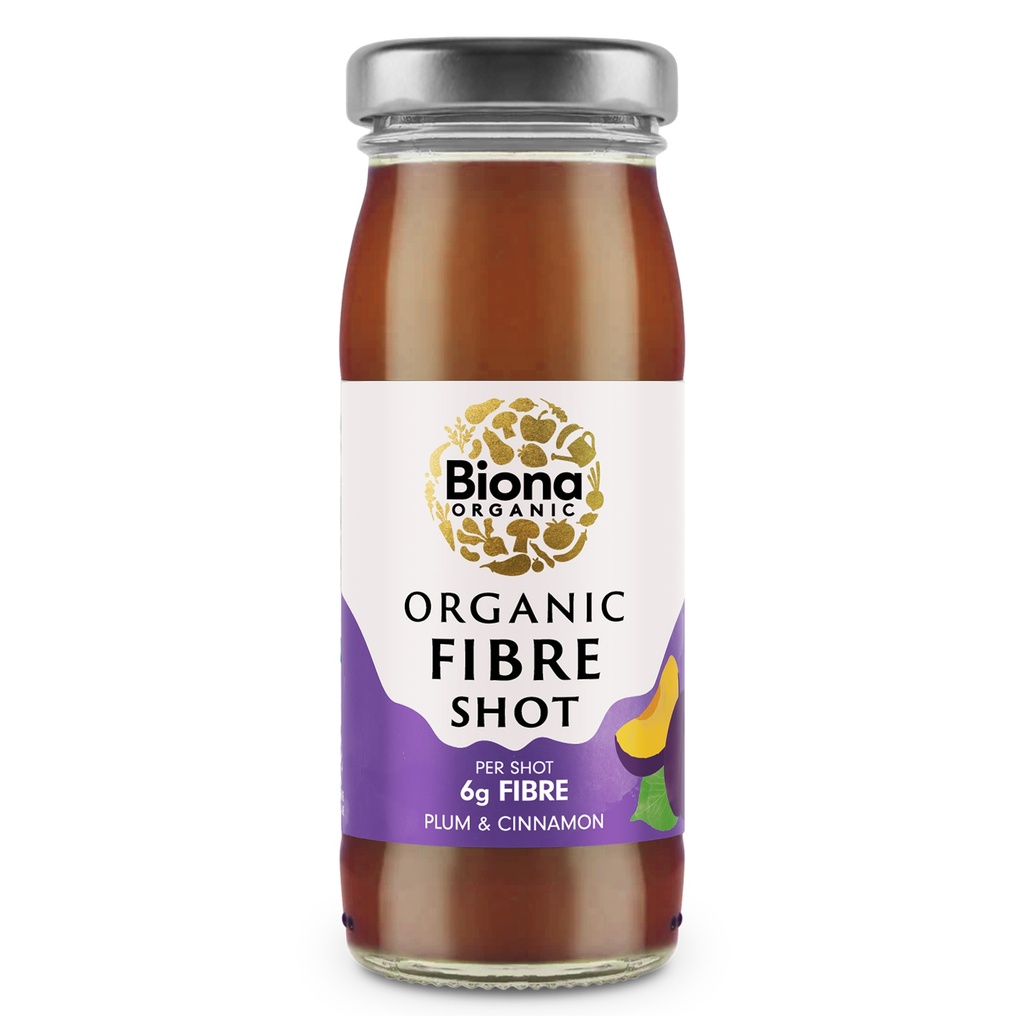 Biona Organic Fibre Shot - Plum and Cinnamon X 8 X 95ml