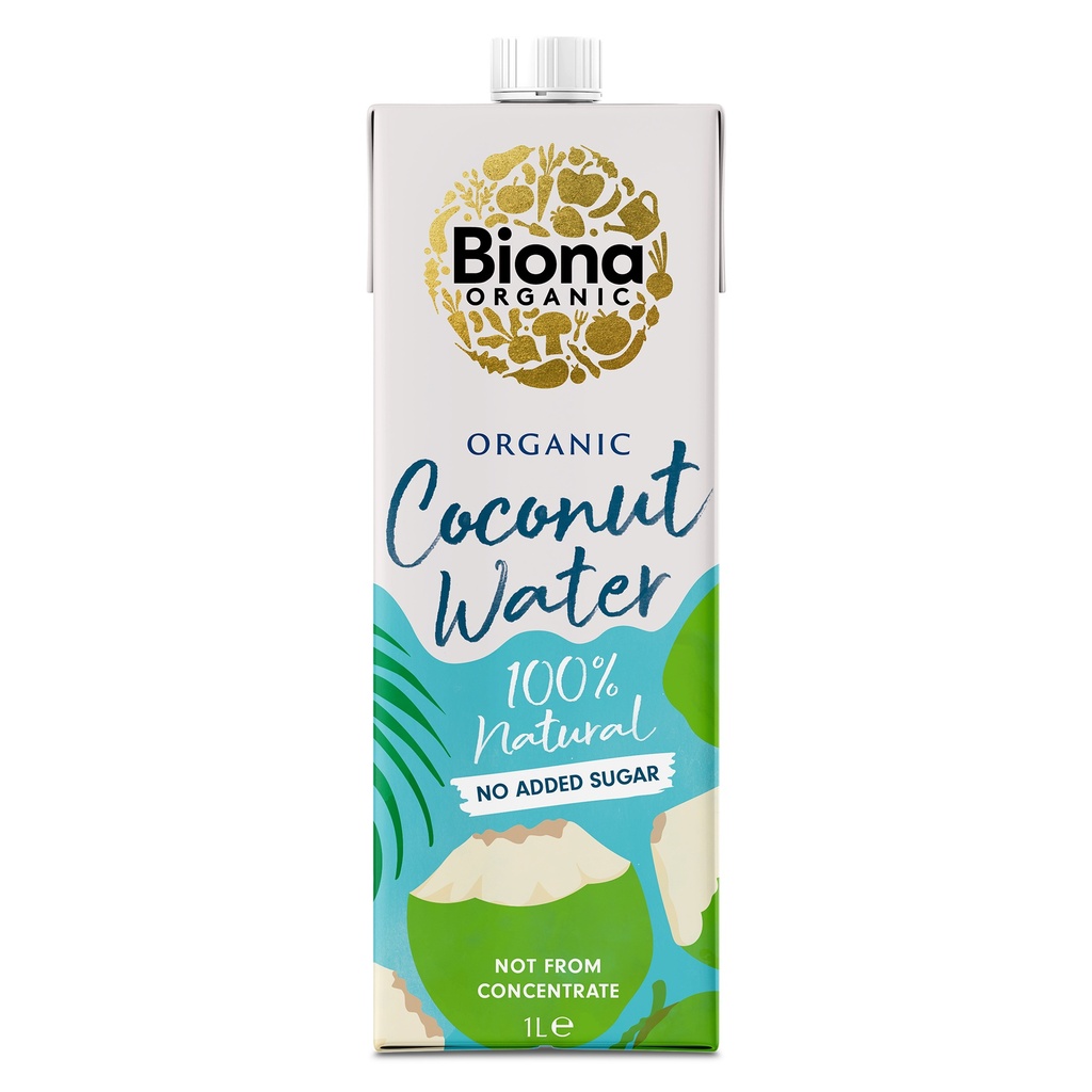 Biona Organic Coconut Water - No Added Sugar X 12 X 1L