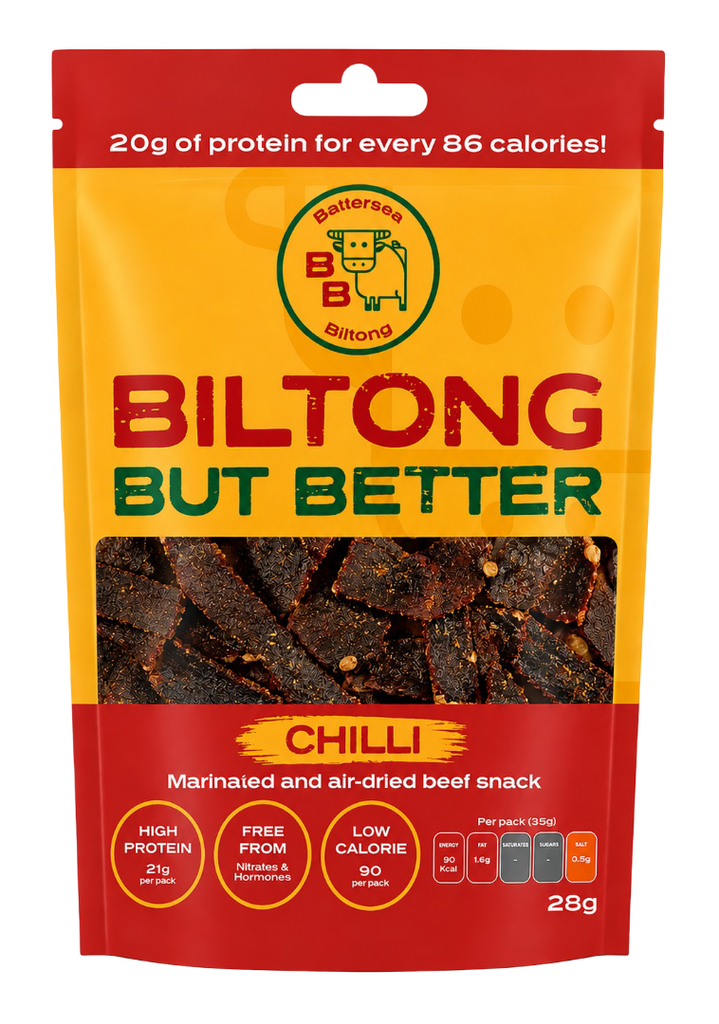 Battersea Beef Biltong - Chilli X 15 X 28g