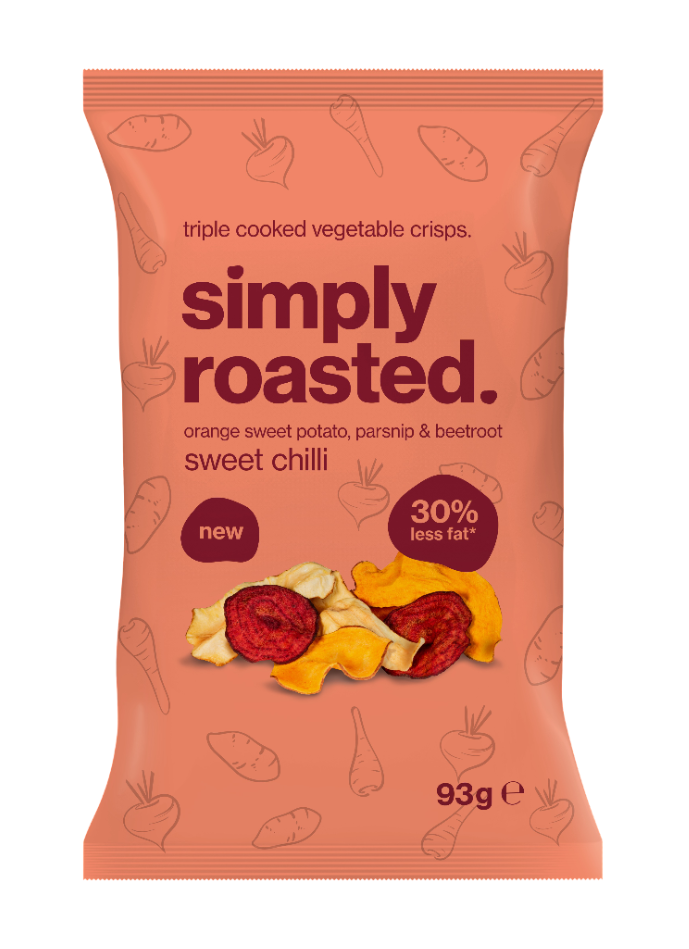 Simply Roasted Veg Crisps - LARGE  Sweet Chilli X 12 X 93g