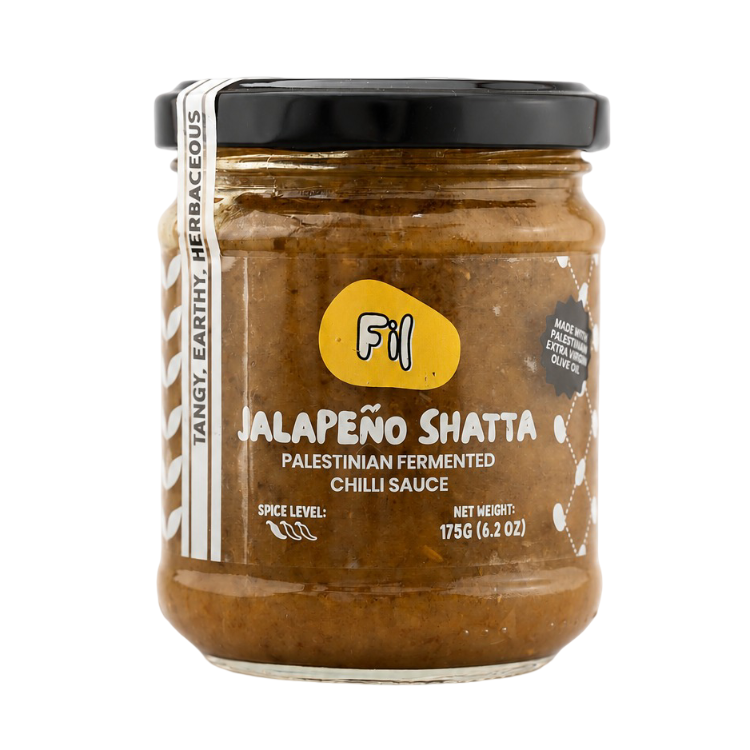 Fil Palestinian Fermented Chilli Sauce - Jalapeno Shatta X 6 X 175g