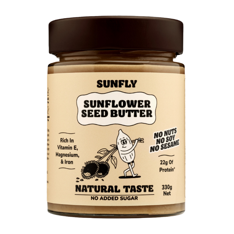 Sunfly Sunflower Seed Butter - No Added Sugar X 6 X 330g
