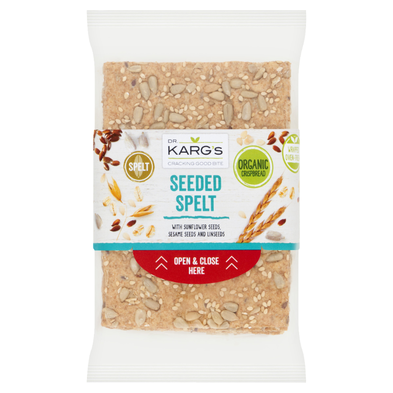 Dr Kargs Organic Crispbread - Seeded Spelt X 8 X 200g