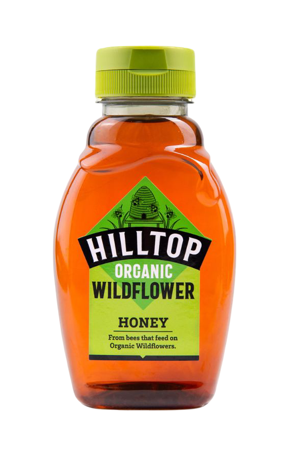Hilltop Organic Honey - SMALL Wildflower X 6 X 340g