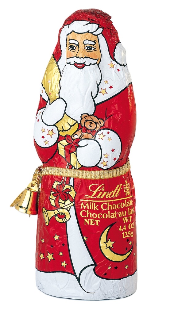 Lindt Milk Chocolate - Santa X 18 X 125g
