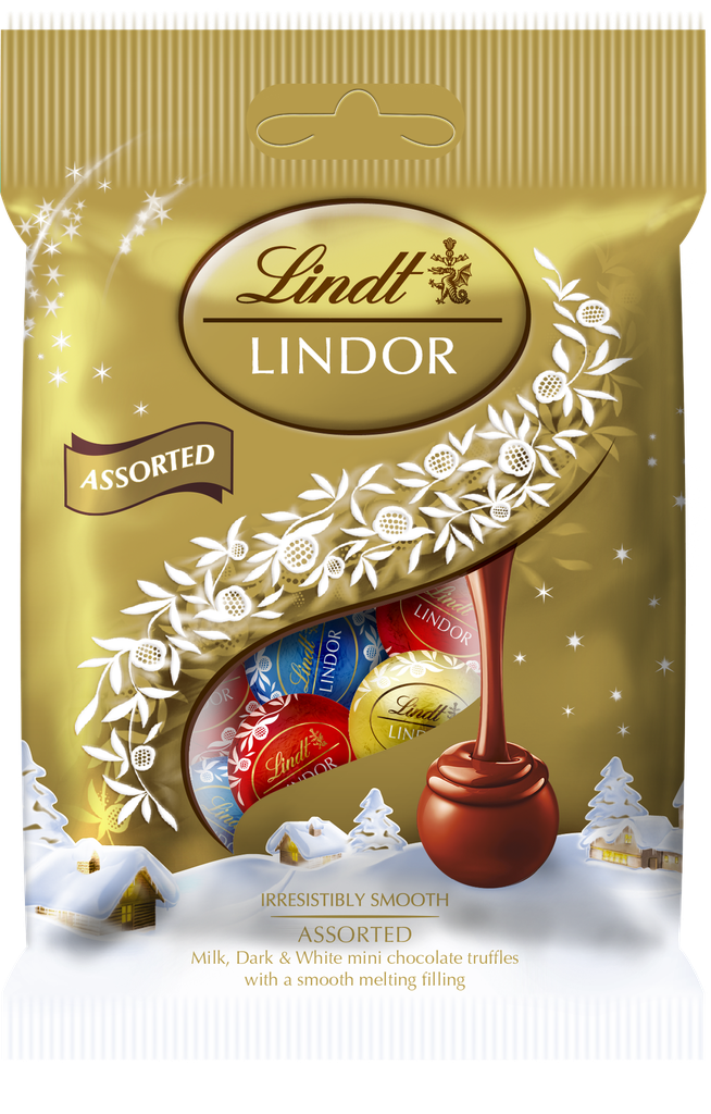 Lindt Lindor Mini Chcocolate Truffles - Assorted X 16 X 80g