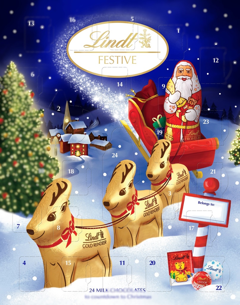 Lindt Advent Calendar - Chocolate X 10 X 160g