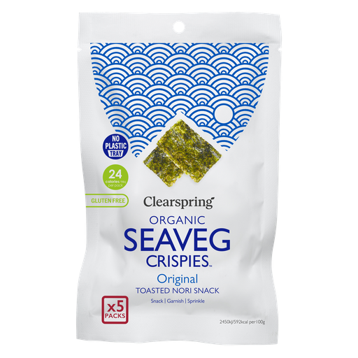 [12860] [20% OFF] Clearspring Speciality Sea Veg MPK - Organic Crispies Orig SVC0104 X 6 X (5X4g)